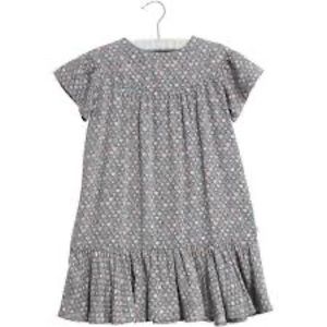 Adorable Gray Patterned Kids Dress
